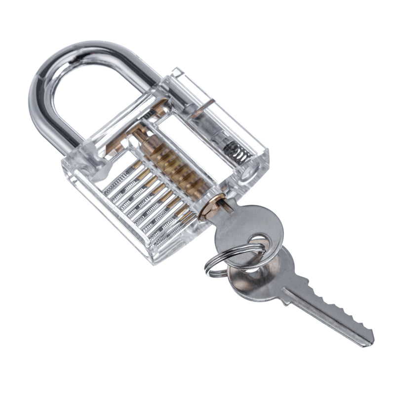 30Pcs Unlocking Lock Picks Set Key Extractor Transparent Practice Padlock Tool