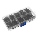 Suleve M4CH1 M4 Carbon Steel Hex Socket Cap Screws Bolts Nuts Assortment Kit 250Pcs