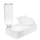 In 1 Cat Ears Shaped Cat Bowl and Bottle Pet Drinking Dispenser Feeder Fountain