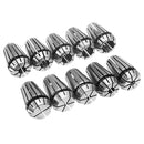 Machifit 10pcs ER16 1-10mm Spring Collet CNC Carving Machine Milling Chuck Collet Lathe Tool