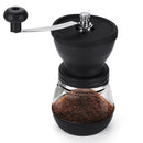 Coffee Mill Grinder Nut Stainless Steel Handle 2 Jars With Lid