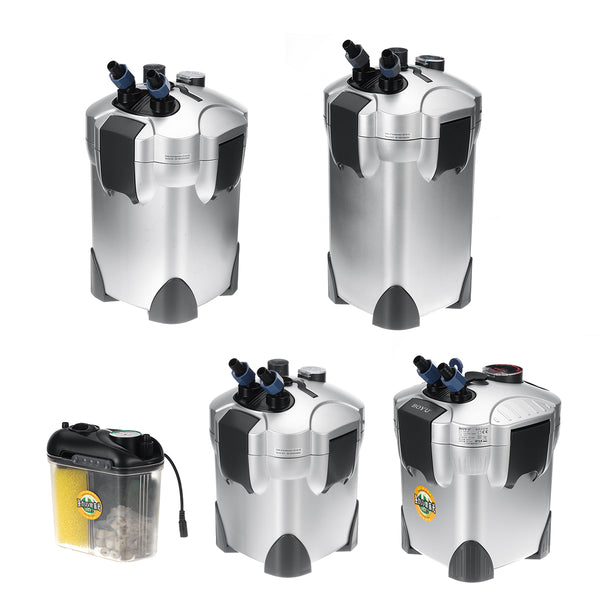Aquarium External Filter UV Light Canister Fish Tank Water Pump Sponge Media Kit