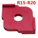 Drillpro 3pcs R5-R30 Quick-Jig Router Table Bits Wood Panel Radius Jig Corner Template Woodworking Tool