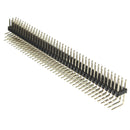 2Pcs 2.54mm 3x40P Male Pins Three Row Right Angle Pin Header