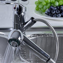 Copper Pull Out Sprayer Kitchen Faucet Stream&Spray 2 Water Mode Single Lever Handle Basin Sink Faucet Hot Cold Mixer Tap