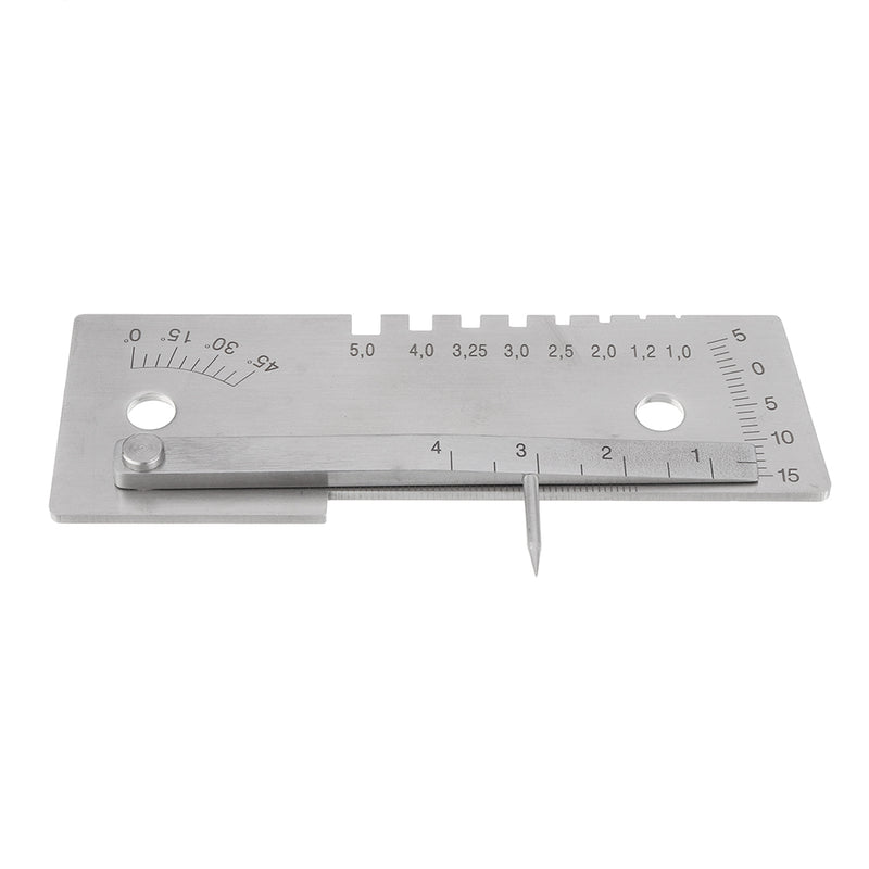 Machifit Universal 45 Degree Weld Gauge Welder Seam Inspection Measuring Ruler Welding Tool