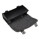Black PU Leather Motorcycle Tool Bag Luggage Saddlebags Saddle Bag Universal For Harley