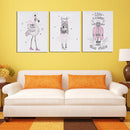 Bedroom Bedside Hanging Paintings Print Children Room Frameless Wall Art Pictures