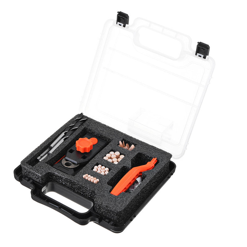 2 in 1 Undercover Pocket Hole Jig Kit with Wood Dowel Drill 6/8/10mm Woodworking Tool