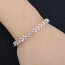 Trendy Metal Geometric Crystal Bracelet Temperament Rhinestone Bracelet