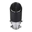 63mm Adjustable Angle Car Exhaust Muffler Pipe Tip Cover 100% Carbon Fiber Matte Black