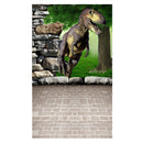3x5FT Vinyl Dinosour Brick Wall Floor Photography Backdrop Background Studio Prop