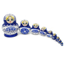 1 Set 10Pcs Russian Dolls Wooden Hand Painted Nesting Babushka Matryoshka Present Gift