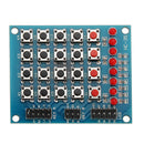 3pcs 8 LED 4x4 Push Button Switch 16 Keys Matrix Independent Keyboard Module For AVR ARM STM32