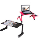 Portable Adjustable Foldable Table Laptop Desk Stand TV Tray Home Furniture with Large Cooling Fan Mouse Version