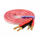 KGUSS Banana Head 4N Oxygen-free Pure Copper Speaker Power Amplifier Audio Cable