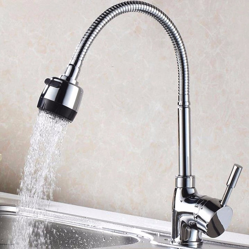 Chrome Kitchen Sink Faucet 360 Rotate Spout Basin Bathroom Hot & Cold Water Mixer Tap