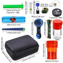 12 in 1 Multifunctional Smoking Water Pipe Box Bag Set Rolling Set Hoo kah Gift for Smoker