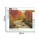 5D Diy Diamond Painting Cross Stitch Diamond Embroidery Landscape Autumn Fo A4C1