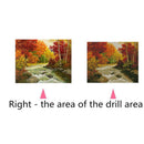 5D Diy Diamond Painting Cross Stitch Diamond Embroidery Landscape Autumn Fo A4C1