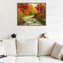 5D Diy Diamond Painting Cross Stitch Diamond Embroidery Landscape Autumn Fo A4C1