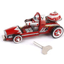 Vintage Racing Car Model Tin Toy Collectible Gift With Wind Up Key Kids Educational Mobility Developmental Toy Gift Red