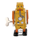 Handmade Mechanical Clockwork Robot Lilliput Wind Up Walking Tin Toy Desktop Decor Xmas Gift