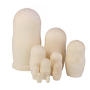 10x DIY Unpainted Wooden Blank Embryos Russian Nesting Dolls Matryoshka Toy