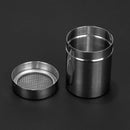 Stainless Steel Flour Sifter Icing Sugar Powder Tube Net Sieve Dredger Choc