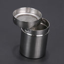 Stainless Steel Flour Sifter Icing Sugar Powder Tube Net Sieve Dredger Choc R9E7