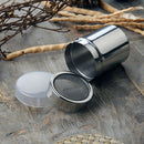 Stainless Steel Flour Sifter Icing Sugar Powder Tube Net Sieve Dredger Choc R9E7