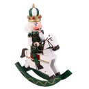 Green Wooden Nutcracker On A Rocking Horse