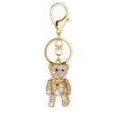 1pcs Crystal Bear Charm Pendant Key Ring Key Chain
