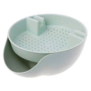 Double Layer Dry Fruit Seeds Snacks Bowl Peel Storage Box Plate Tray For Ph