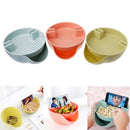 Double Layer Dry Fruit Seeds Snacks Bowl Peel Storage Box Plate Tray For Ph