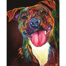 5D round diamond Painting diamond Embroidery "Colorful dog" Diamond Paintin D9I4