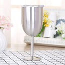 Stainless Steel Wine Glasses, 300ml Vacuum 304 Stainless Steel Cocktail Gla