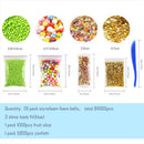 26 Pack Colorful Styrofoam Balls for Slime with Tools, Confetti and Fruit S L1N2
