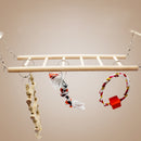 1PC Parrot Toys Parrot Climbing Net Hanging Ladder Bridge Macaw Cage Chew D