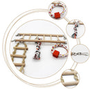1PC Parrot Toys Parrot Climbing Net Hanging Ladder Bridge Macaw Cage Chew D