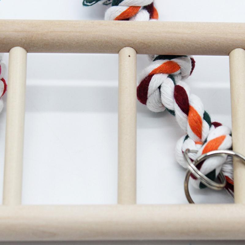 1PC Parrot Toys Parrot Climbing Net Hanging Ladder Bridge Macaw Cage Chew D