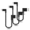 90 Degree Angle Connector Nylon Braided Smartphone Charger Cable Micro USB  P8Q8