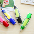 Plastic Ballpoint Pen Creative Ball Pen With Memo Pad Light Lanyard Reporte G4L9