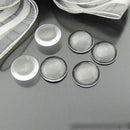 50pcs/lot 12mm Round Flat Back Clear Glass Cabochon High Quality L2K9