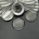50pcs/lot 12mm Round Flat Back Clear Glass Cabochon High Quality L2K9