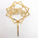 Home Cake Wedding Birthday Cake Topper Card Birthday cake Acrylic sign Cake J2I9
