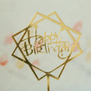 Home Cake Wedding Birthday Cake Topper Card Birthday cake Acrylic sign Cake J2I9