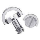 3pcs LS004 BEXIN 1/4 Inch Stainless Steel C-ring Screw for Camera