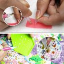 21Pcs Diamond Painting Cross Stitch Tool Kit Tray Sticky Pen Tweezers DIY C V1X1