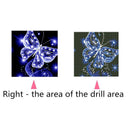 Diamond Cross Stitch Pattern 5D Diamond Embroidery Butterfly Round Diamond  V7J8